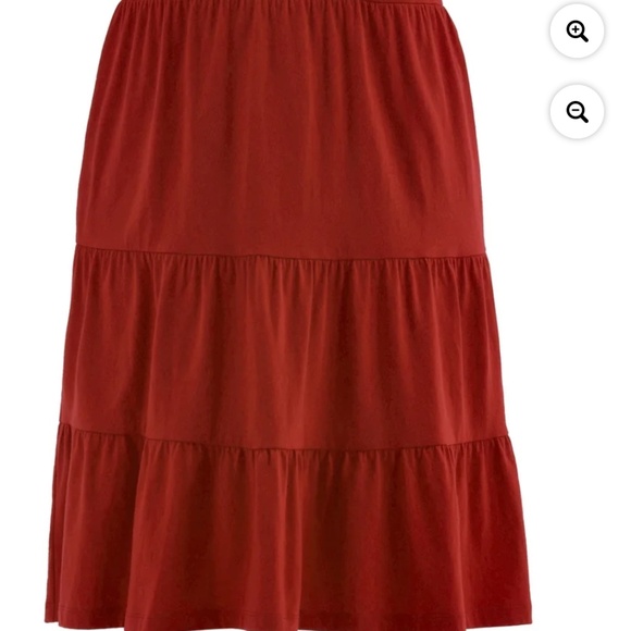 Time and Tru Women’s Red Balloon Pocket Tiered Dress Size XL NEW - Picture 6 of 6
